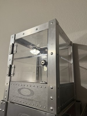 Oakley Sunglasses X-Metal Freestanding Tower Display Case, Locking With Key