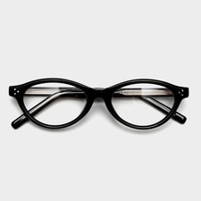 Stylish Vintage Oval TR Wide Cat-Eye Spectacles Clear Lens Women Trendy Frame