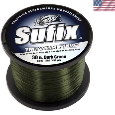 Tritanium Plus 30 lb Braided Fishing Line Dark Green - 450 Yards of Durability