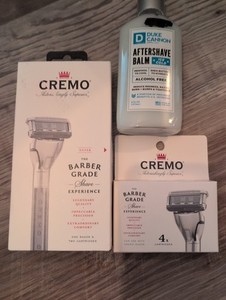 CREMO Barber Grade 1 Razor.6 Cartridges. Duke Cannon Aftershave Balm Ice Cold