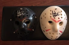 Jason Friday The 13th Masks  Lot (10) Autographed By Ari Lehman  JSA Witness.￼