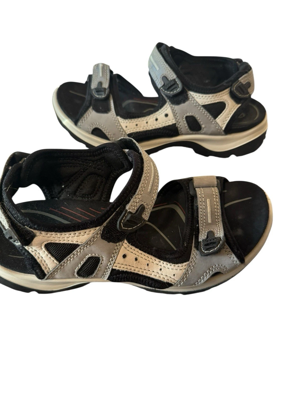 Sandali Ecco Receptor donna taglia US 6 5 EU 37 scarpe da trekking cinghie regolabili grigio