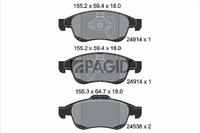 Bremsbelagsatz Scheibenbremse Pagid T1894N FüR Renault Megane 3 BZ0 DZ0 KZ0 Clio
