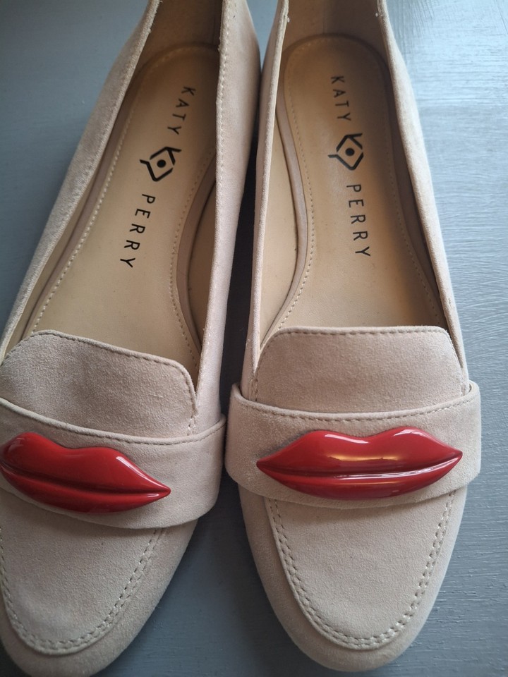 Katy Perry Nude Suede Loafers Size 4 Brand New | eBay UK
