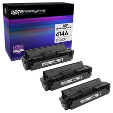Speedy Replacement for HP 414A W2020A Black Toner 3PK for M454dn, Pro MFP M479dw