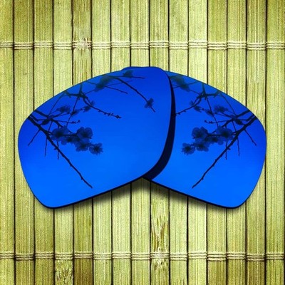 Dark Blue Mirrored Replacement Lenses for-Oakley Dispatch 1 Polarized