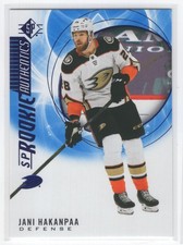 #117 2020-21 SP Rookie Authentics BLUE Jani Hakanpaa RC Ducks
