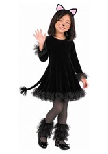 Girl's Precious Black Cat Costume