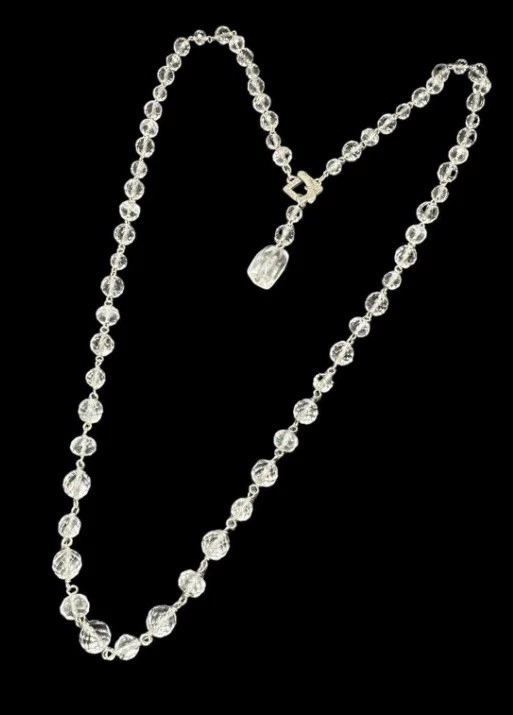 Collar SILPADA 35" Vintage Plata Esterlina Cristal Palanca. Foto 4 de 4