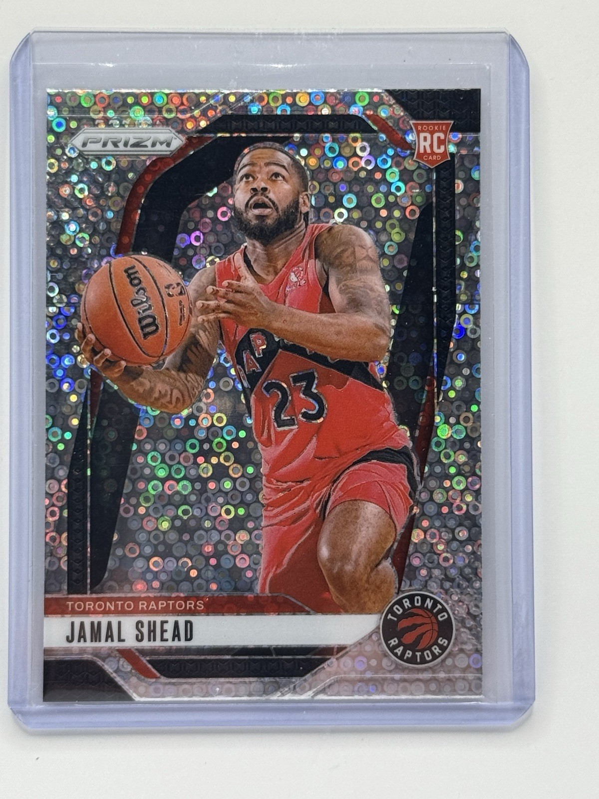 2024-25 Panini Prizm Prizms Fast Break #241 Jamal Shead (RC) Toronto Raptors