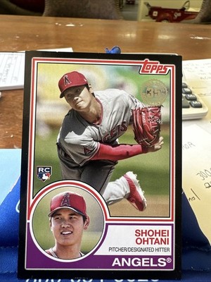 2018 Topps 35th Anniversary Shohei Ohtani Black Parallel /299 Rookie 83-2 Beauty