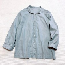 Margaret Howell MHL Oblong Collar Shirt Blouse Cotton Made in Size M