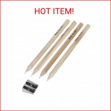 Pepperell Real Slate Chalk Pencils 5/Pkg W/Sharpener, Sandal