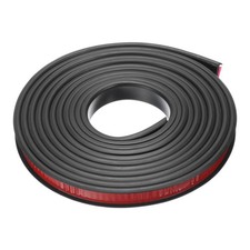 U-Shape Edge Banding, 9.8Ft x 14mm TPE Plywood Self-Adhesive Veneer Edge Black 