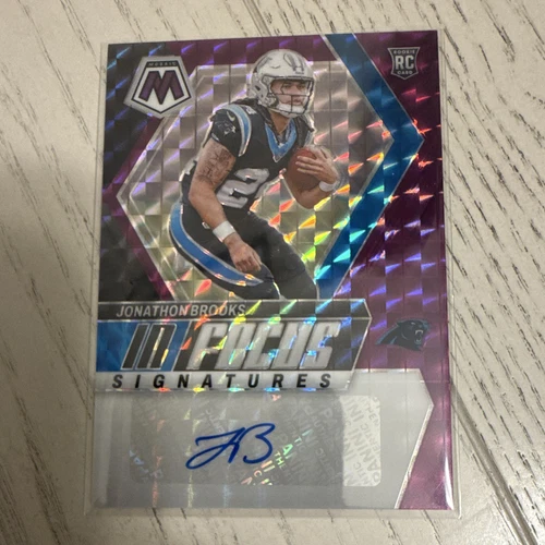 Panini 2024 Mosaic In Focus Signatures Jonathon Brooks RC Auto Purple /49