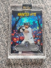 2025 Wild Card Haunted Hits 1/2 Agustin Ramirez Blue Sparkle Pumpkin Patch