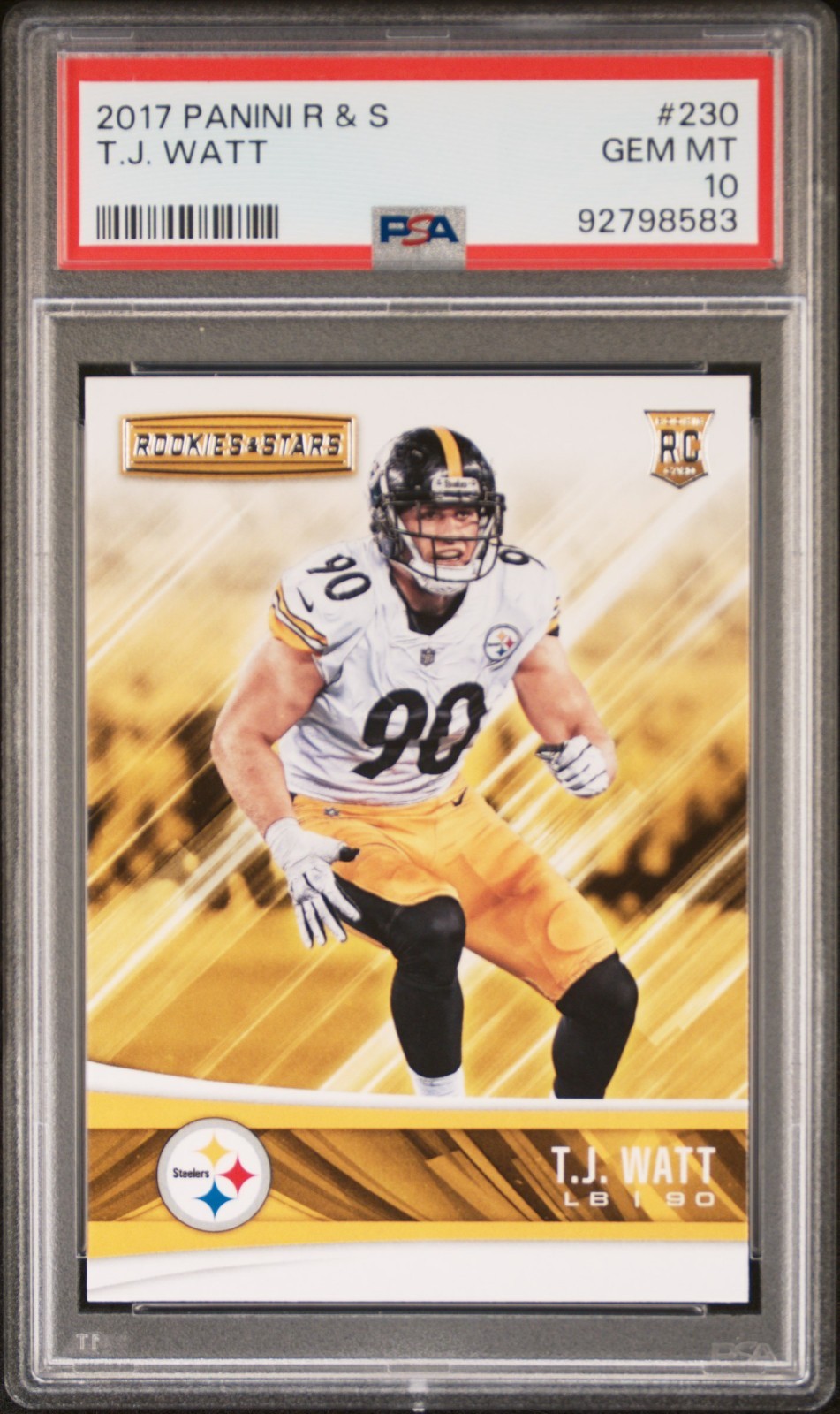 TJ Watt Panini Rookies & Stars #230 Base