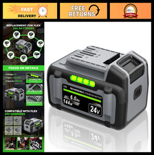 6.0Ah Replacement Battery for Flex 24V Power Tools Chargers - Compatible FX022