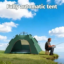 Camping Tent, Easy Portable Windproof Dome Tent for Camping Hiking & Traveling