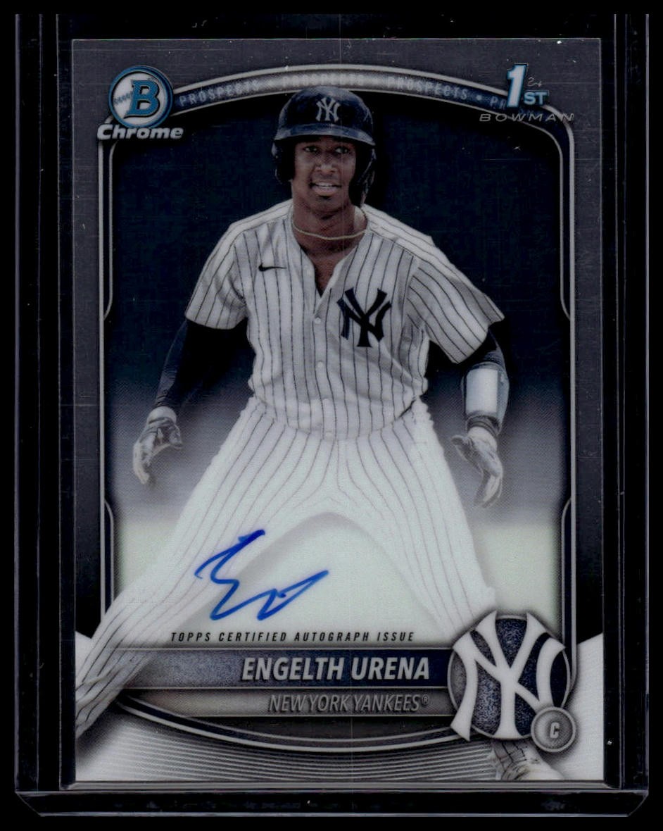 2025 Bowman #CPA-EU Engelth Urena Chrome Prospect Autographs