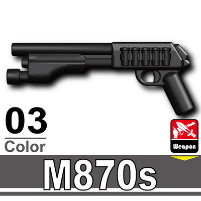 M870S Shotgun Compatible with toy brick minifigures Army