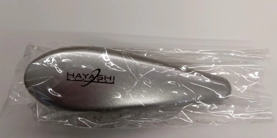 (LOTE de 3) CEPILLO DE VIAJE HAYASHI acolchado tamaño palma pequeño ~ (plateado y azul) Foto 2 de 3