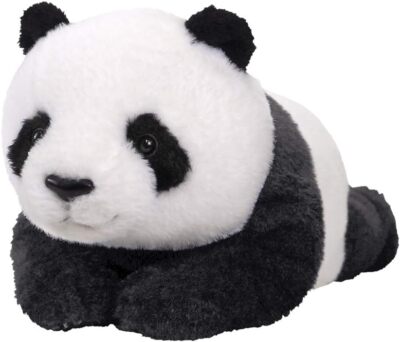 SUNLEMON Cuddly Plush Fluffy Panda Lap stuffed Hiza Panda M P-6022 Japan ''NEW''