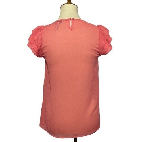 Blusa para mujer BCBGeneration semi transparente manga corta talla Xs - Imagen 2 de 12