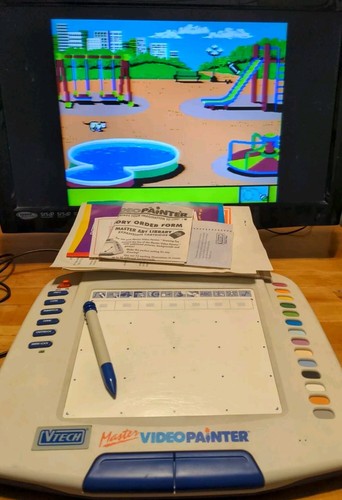 Vintage 1990’s VTech Master Video Painter TV Drawing Pad in Box Powers On - Picture 2 of 14
