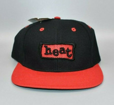 Miami Heat Vintage Twins Enterprise Wool Snapback Cap Hat - NWT