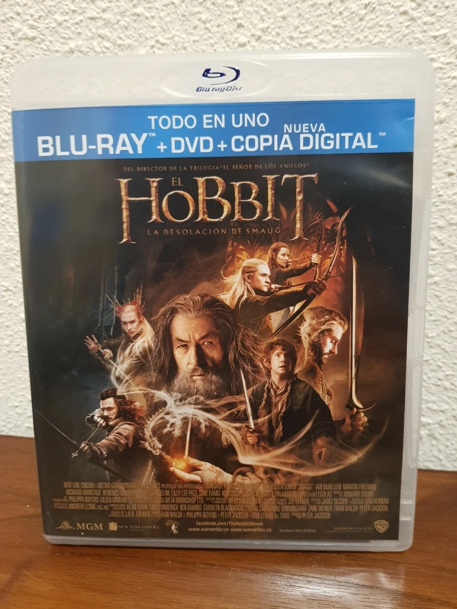 El Hobbit - la Desolación de Smaug Blu-Ray + DVD + COPIA DIGITAL, Como Nuevo.