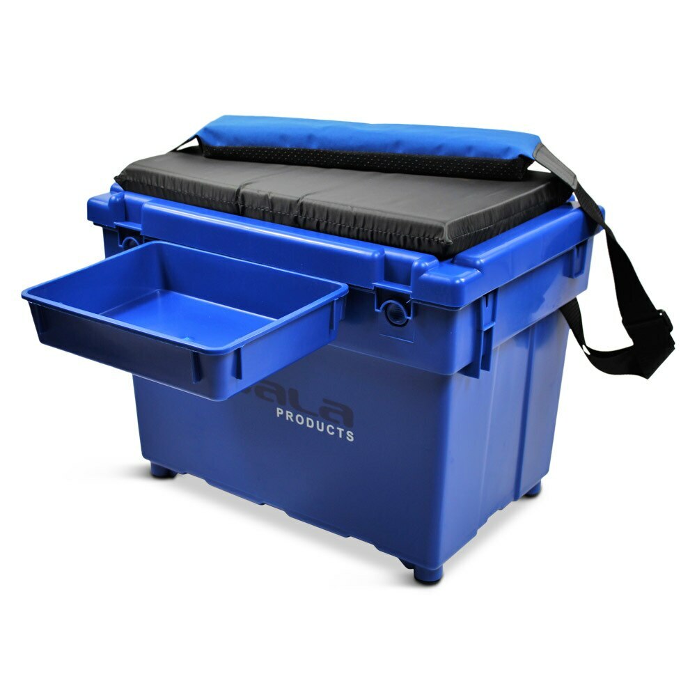 Koala Products TEAM Fishing Seatbox Seat Box, Cushion, Side Tray