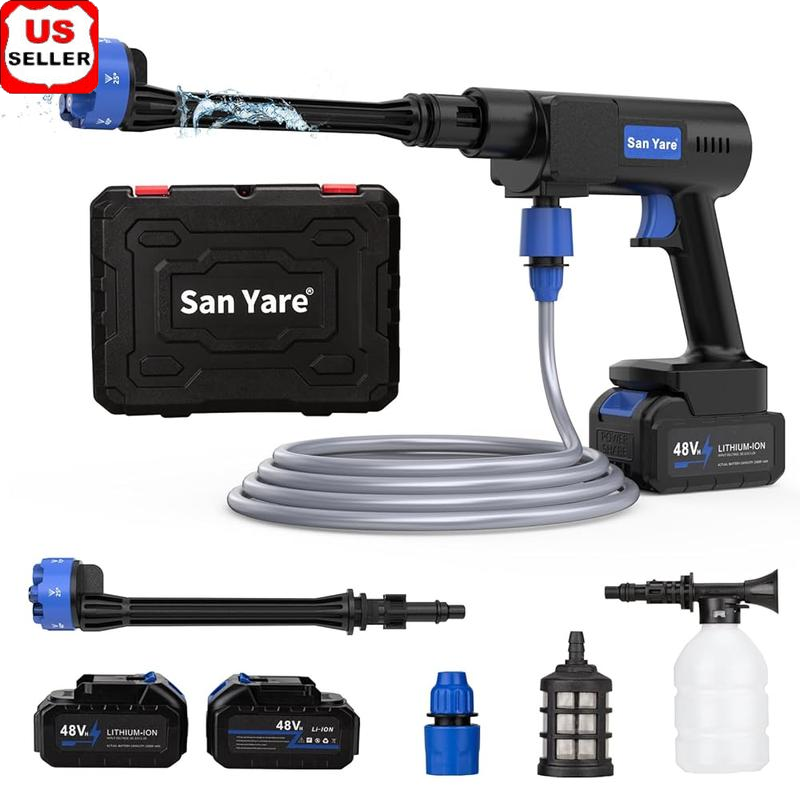 Cordless Pressure Washer 1200PSI Portable Powerful Outdoor Light Tool Equipment