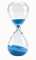 Decor Blown Glass 15 Minutes Hourglass (blue), New, Free Shipping on sale Decor Blown Glass 15 Minutes Hourglass (blue), New, Free Shipping on sale