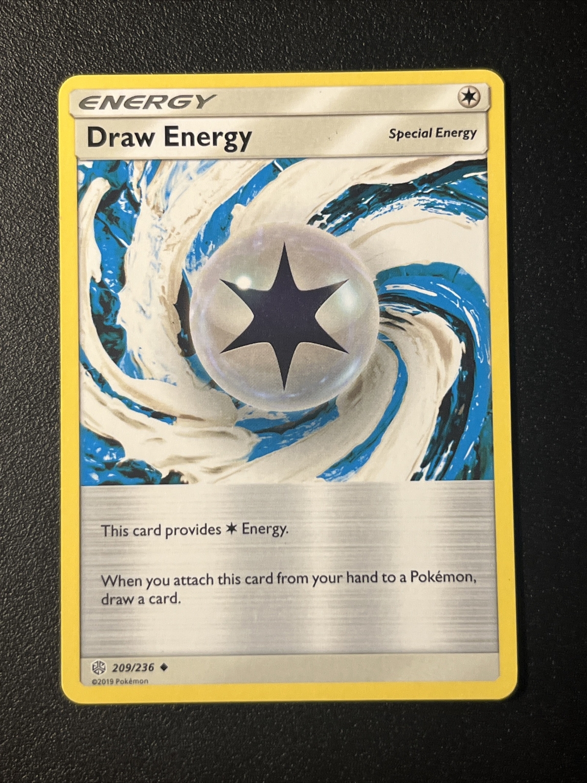 Draw Energy 209/236 UC Pokemon TCG Card Cosmic Eclipse NM