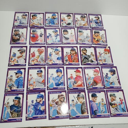 2021 Donruss Diamond Kings Complete Set 1-30 Cards Judge Soto Harper Trout - Zdjęcie 1 z 7
