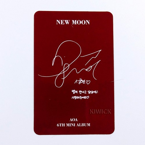 AOA NEW MOON SEOLHYUN Jimin Yuna Hyejeong cartolina fotografica cartolina fotografica poster pieghevole - Foto 10 di 20