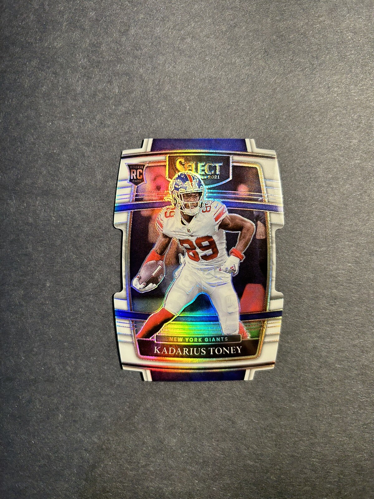 2021 Panini Select #52 White Prizm Die Cut Kadarius Toney /99