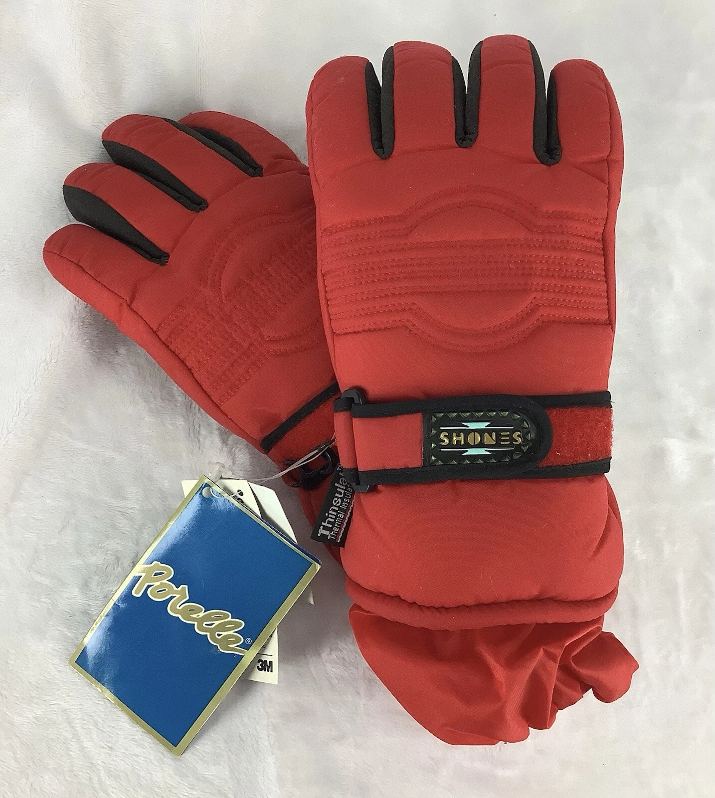 Porelle Thinsulate Gloves Small Red NWT MGO250607/WTD