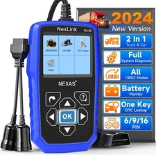 NEXAS NL102 Heavy Duty Diesel Truck Scanner Diagnostic Tool OBD2 HD Code Reader