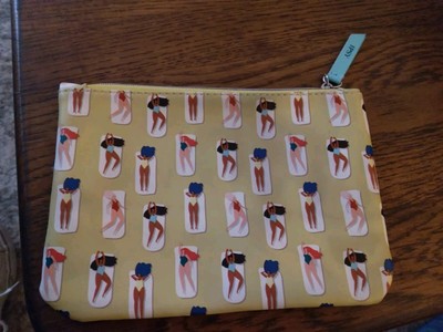 New! Ipsy Glam Bag Plus Makeup Case June 2020 Beach Sun Bather Print Green