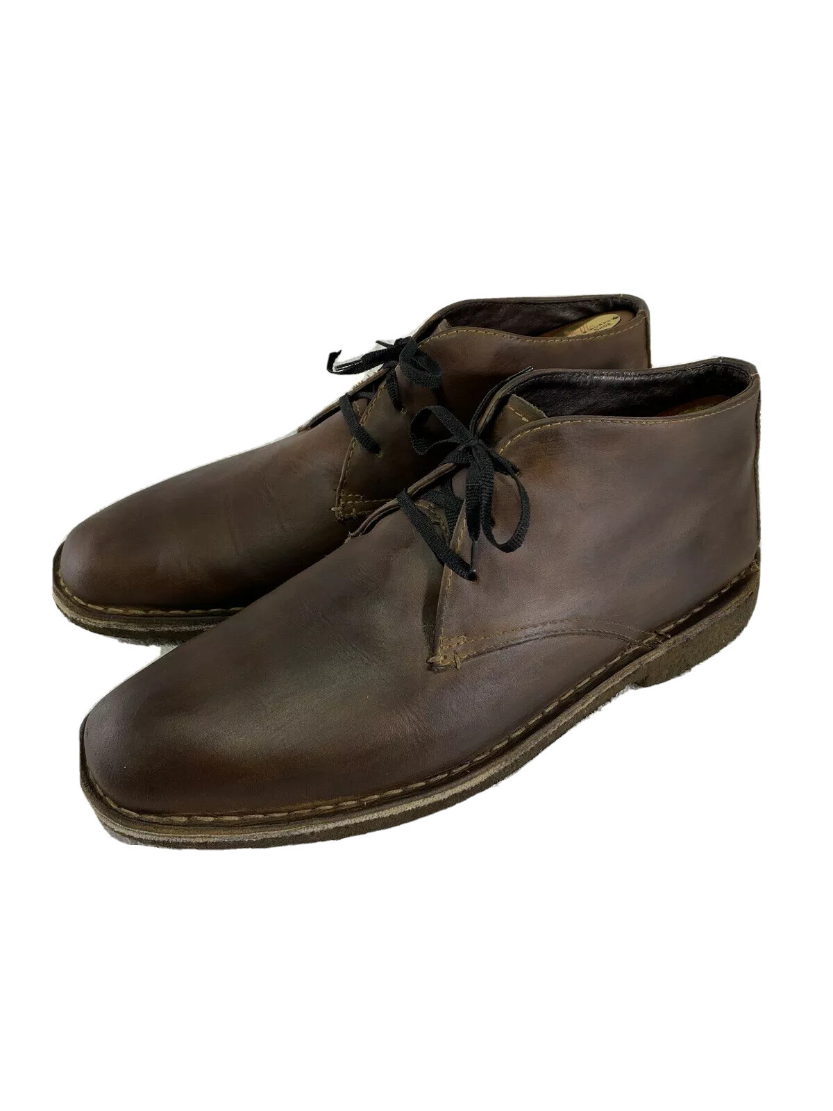 SAOLA Stivali chukka Johnston & Murphy marrone scuro suola in gomma Bollinger taglia US 10 M