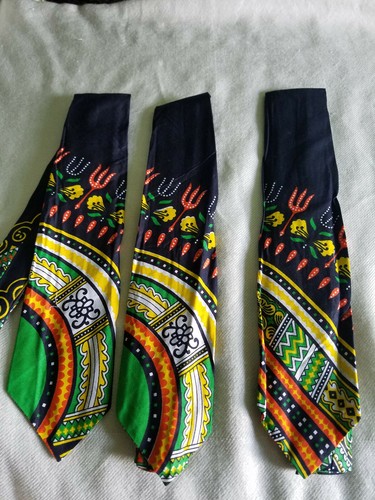 African Dashiki Print cotton Men's Necktie Neck Tie - Picture 5 of 13