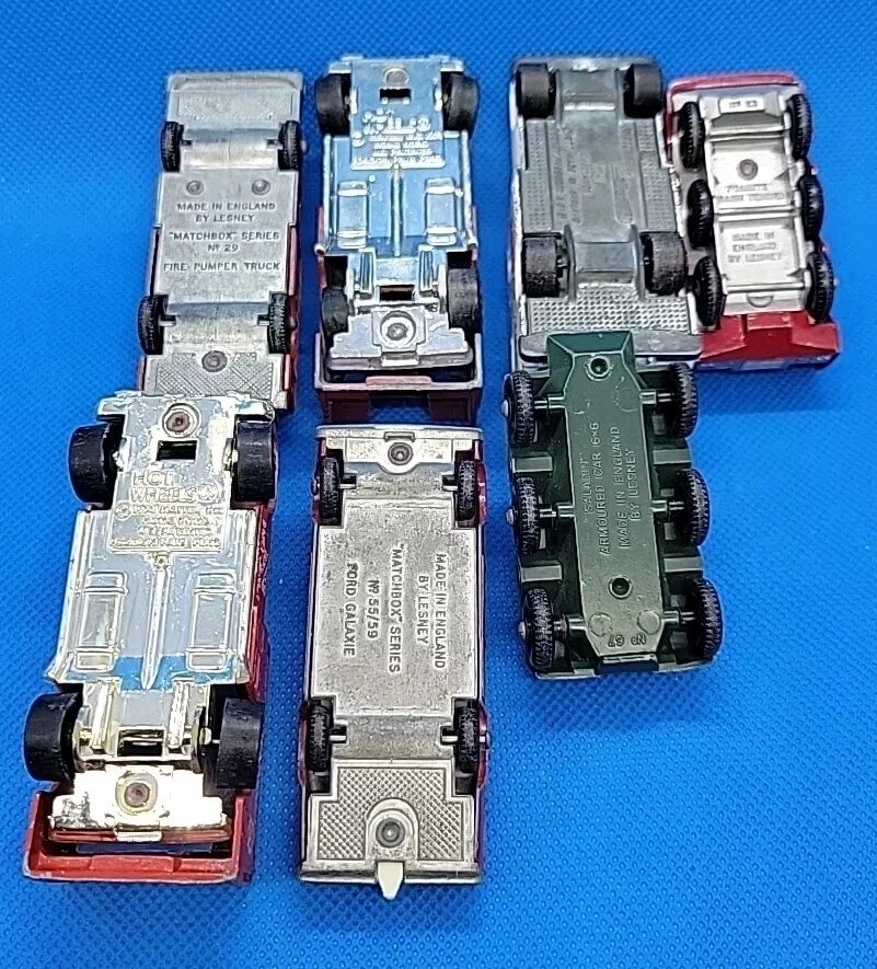 Vintage Lot Of 7 Matchbox Hot Wheels Emergency Vehicles Fire Chief Truck Tank  - Image 3 of 3