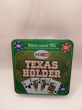 XXXLutz Texas Holdem Poker Set, 1x Deck, 4 Set of Chips,Blechdose,Neu in Folie