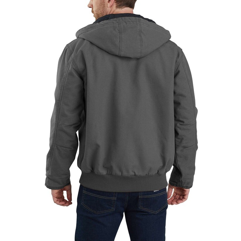 Carhartt Sandstone Insulated Quilt Hooded Jacket J130 in Carhartt Sandstone Insulated Quilt Hooded Jacket J130 in