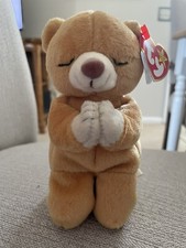 Retired 1998 Ty Beanie Baby "Hope" the Praying Bear with Rare Tag Errors