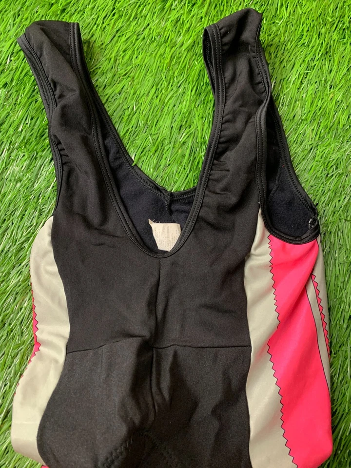 VINTAGE 90'S CYCLING RACE CLASSIC BIB PANTS SHORTS DE MARCHI SOFT GEL SIZE L - Image 3 of 4