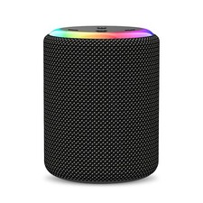 New Waterproof Portable Speaker with RGB Lights, Calling, TWS, and AUX Input