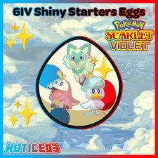 Sprigatito Fuecoco Quaxly ✨SHINY 6IV EGG ✨Pokemon Scarlet & Violet ✨Starters✨